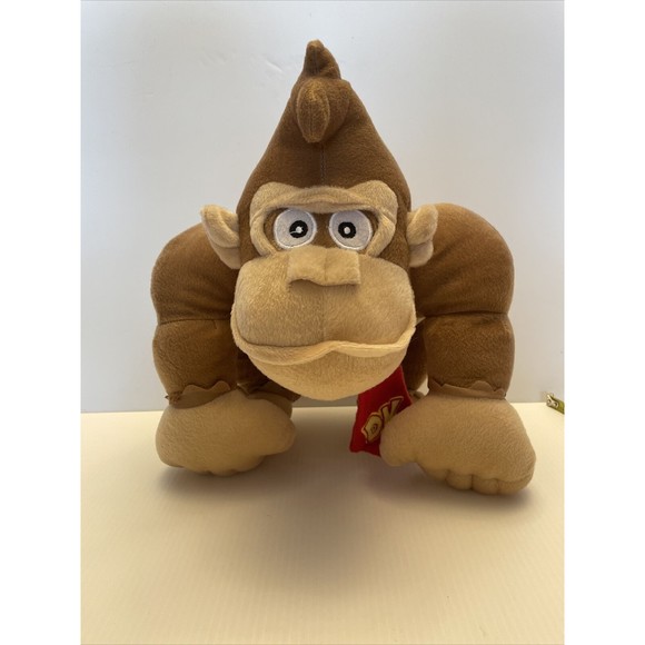 Donkey Kong 10” plush 2016 Super Mario - Picture 1 of 7